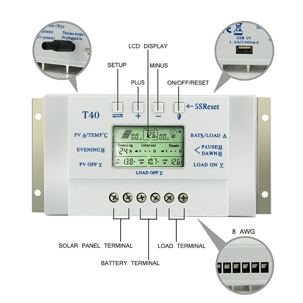 Pwm Charge Controller - 1PC MPPT PWM 태양광 충전 컨트롤러