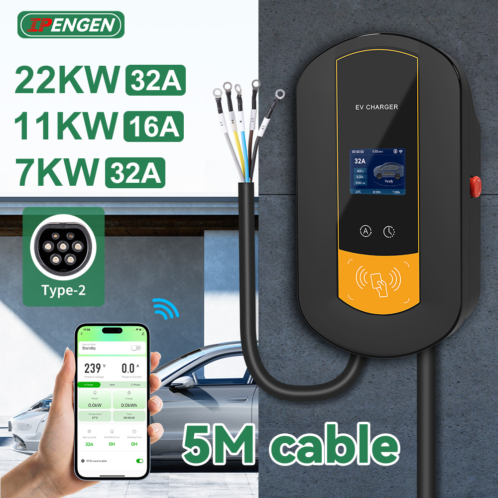Ev Charger Wallbox - IPENGEN 타입2 EV 충전소 7KW /11KW