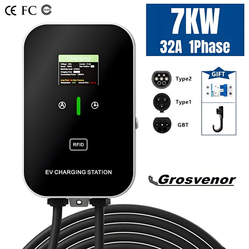 Ev Charger Wallbox - 새로운 7KW 타입2 전기차 충전기 32A