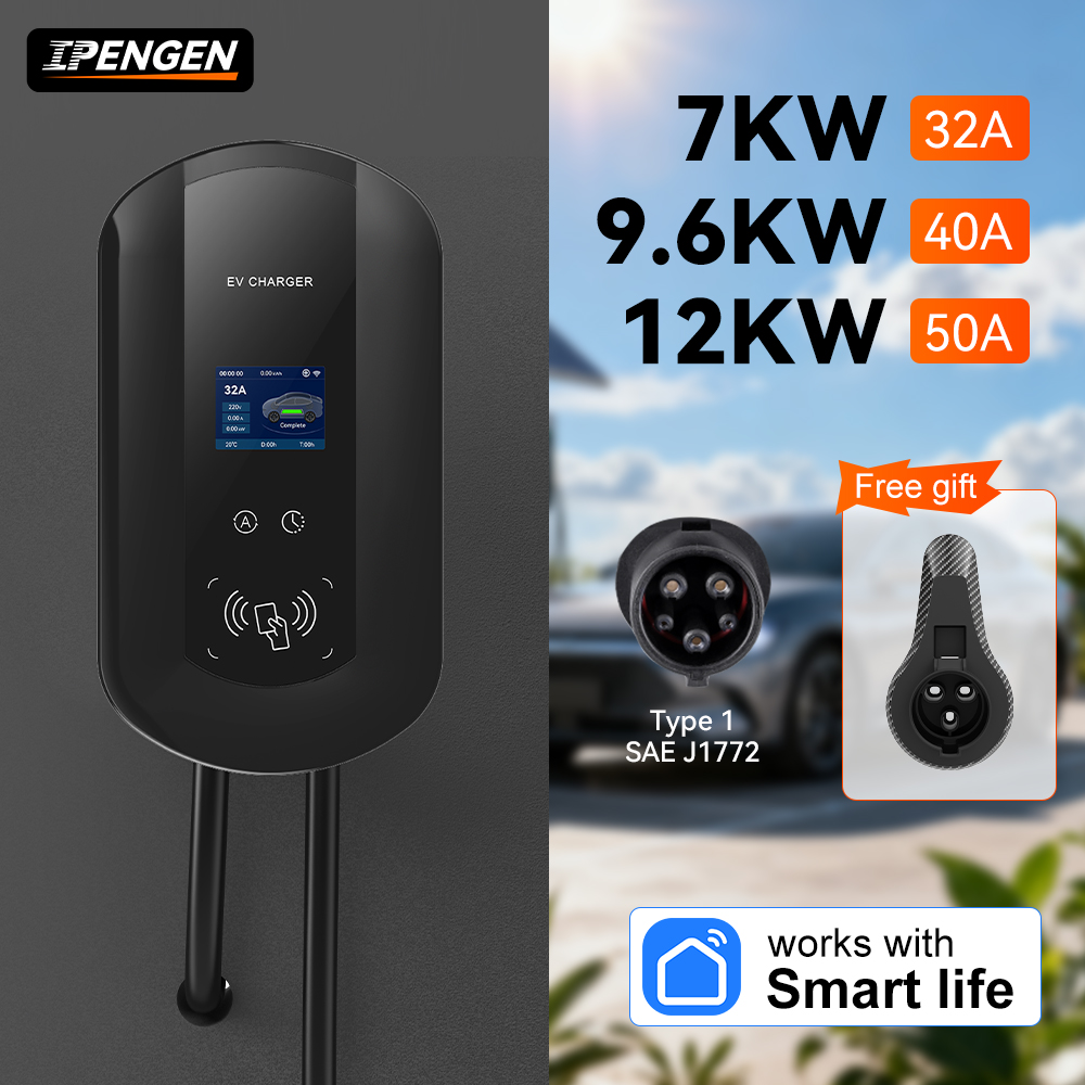 Ev Charger Wallbox - IPENGEN 32A/40A/50A EV 충전소 7/9.6/11KW 전기차