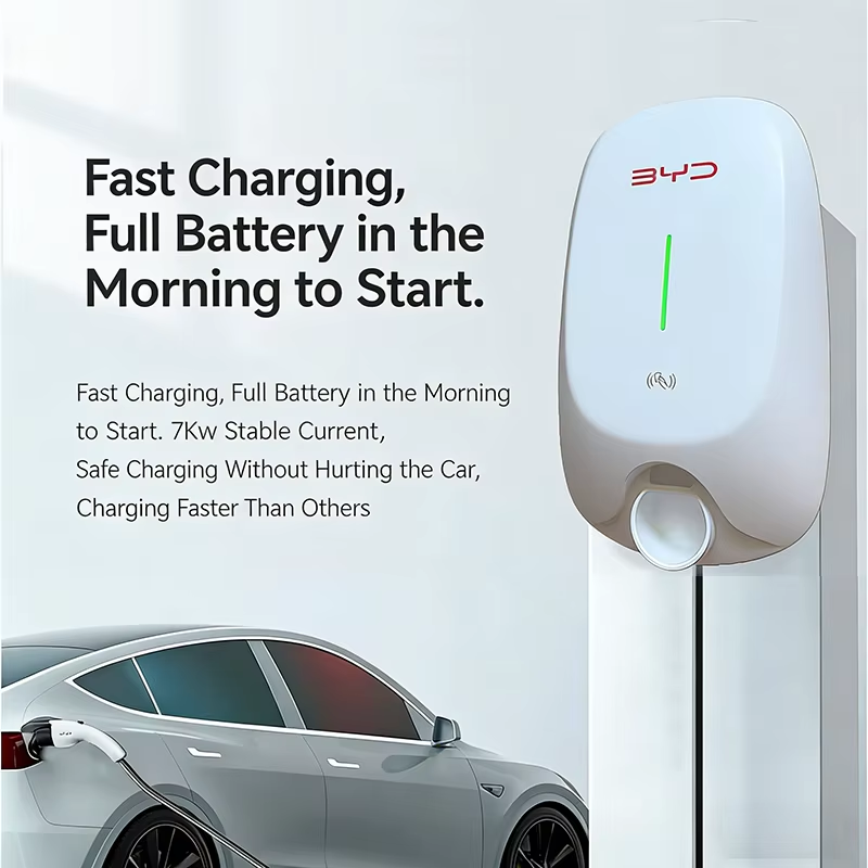 7KW 벽걸이형 AC 전기차 충전소 GB/T 표준 홈  - Ev Charger Wallbox 리뷰 및 가격