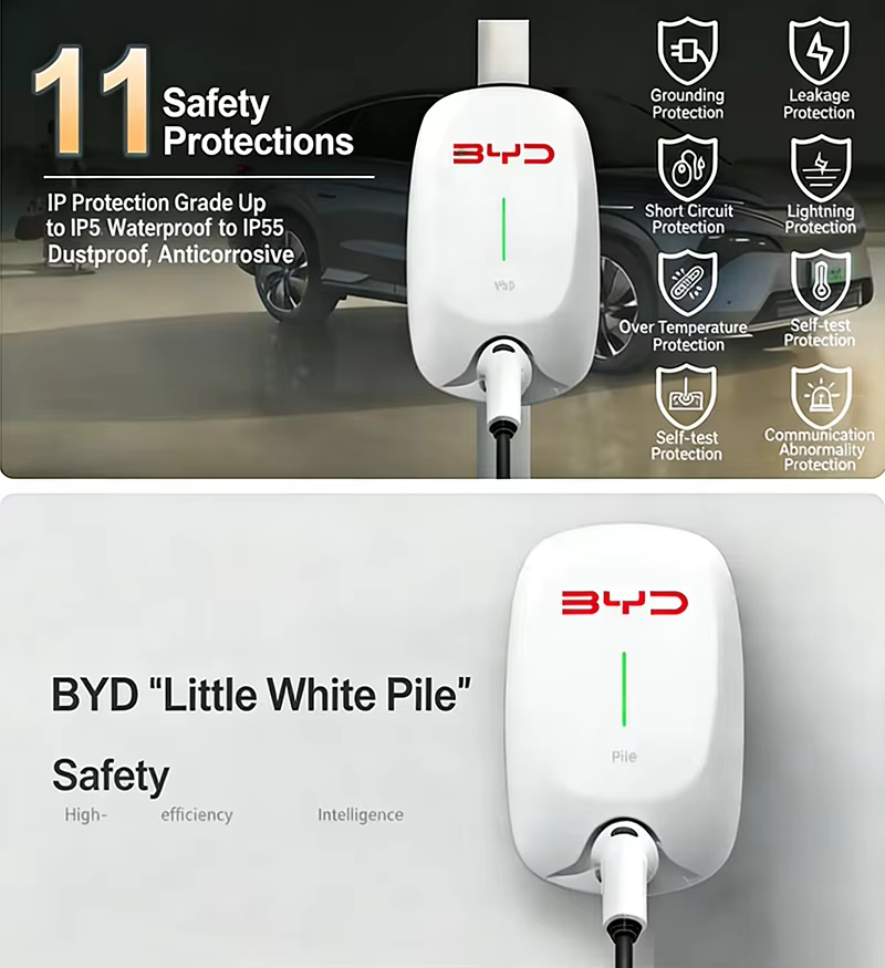 7KW 벽걸이형 AC 전기차 충전소 GB/T 표준 홈  - Ev Charger Wallbox 리뷰 및 가격