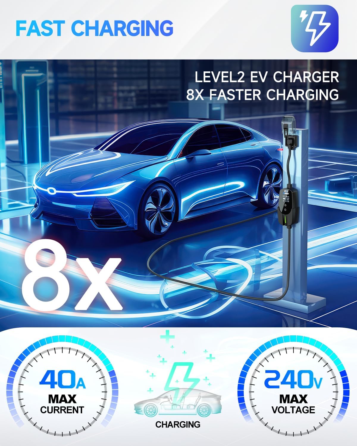 EVDANCE 휴대용 테슬라 EV 충전기 40A NAC - Ev Charger Wallbox 리뷰 및 가격