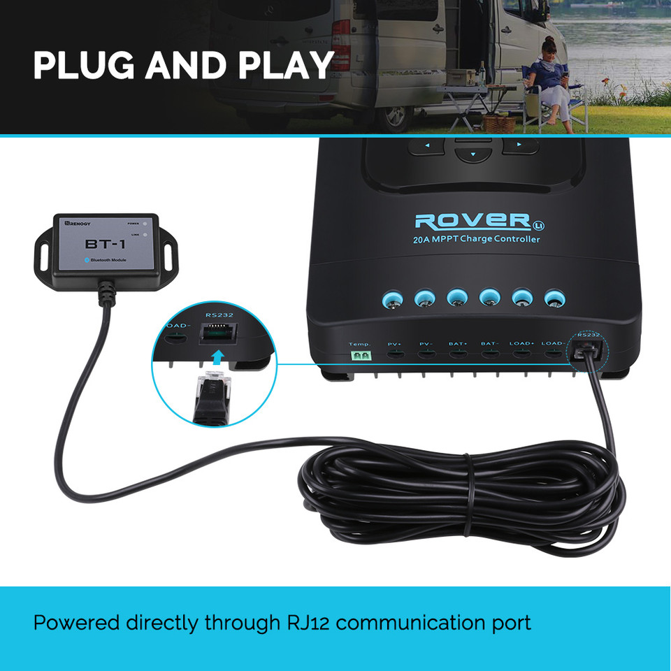 Renogy Bluetooth 모듈 RJ12 통신 포트 - Renogy Controller Wanderer 리뷰 및 가격