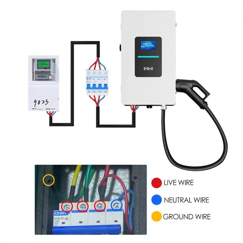 RSCHG 20kw CCS1 IP54 DC 전기차 급속 - Ev Charger Wallbox 리뷰 및 가격