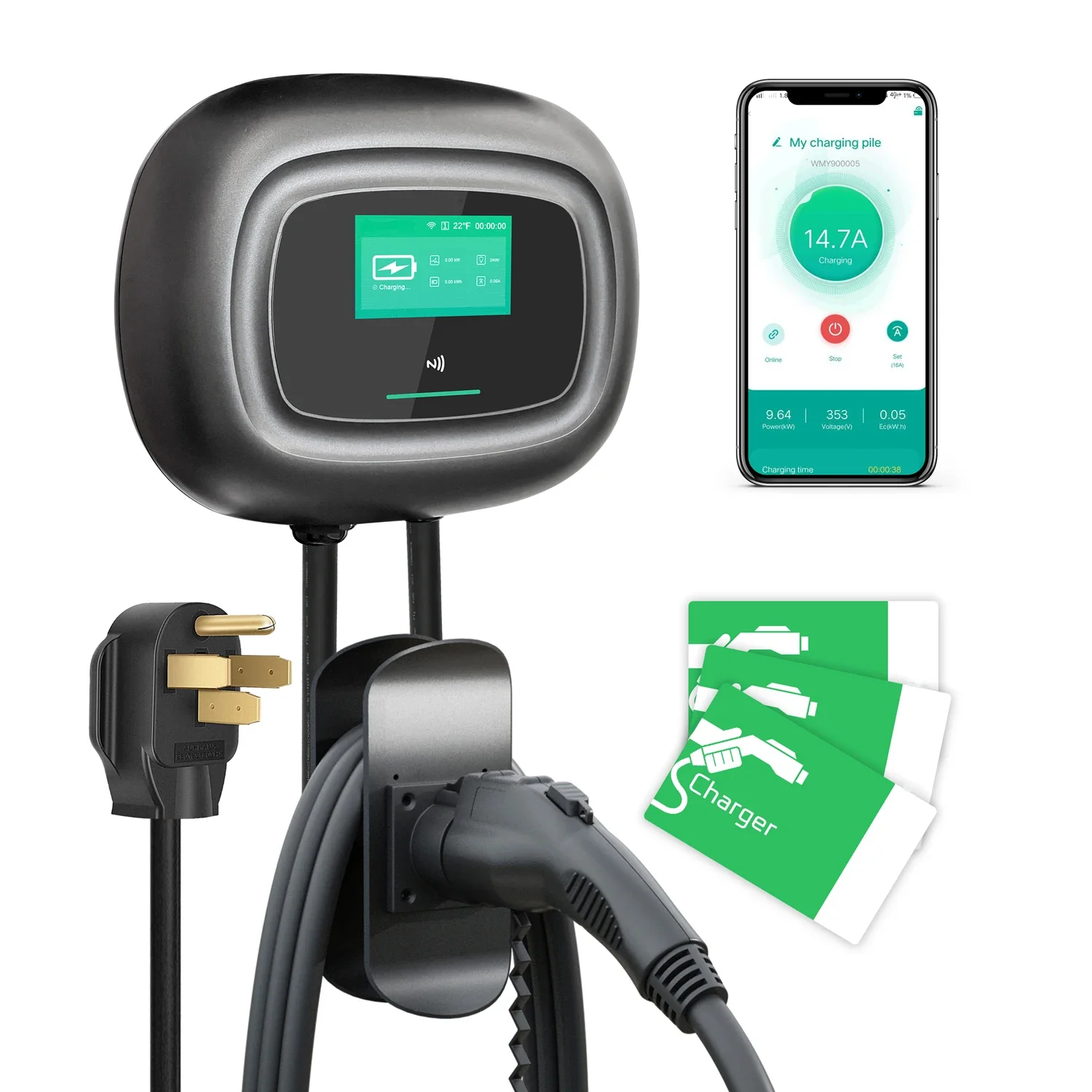 새로운 콘스 벽걸이형 전기차 충전기 타입2 16A 32 - Ev Charger Wallbox 리뷰 및 가격