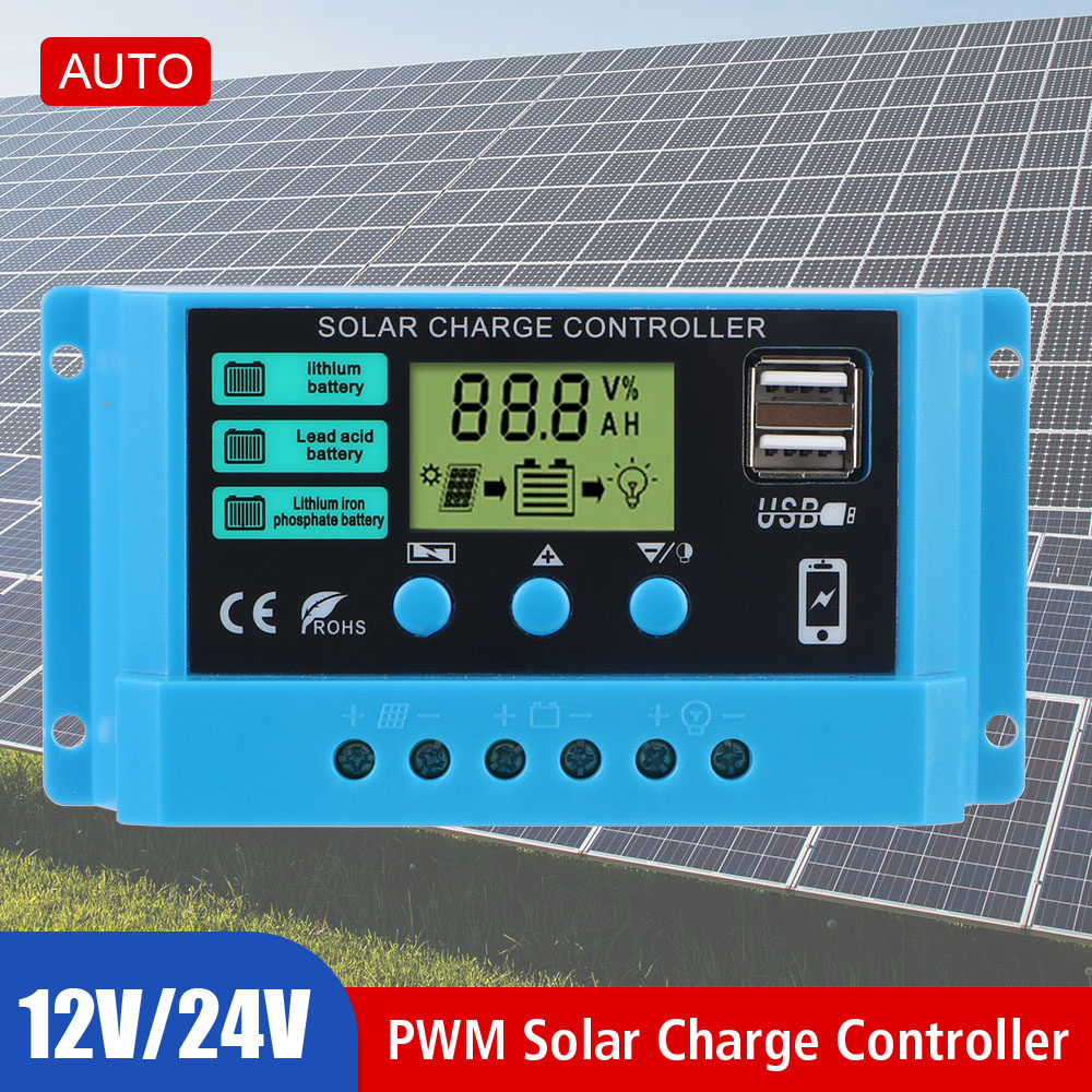 태양광 컨트롤러 30A 태양광 충전 레귤레이터 디지털  - Pwm Charge Controller 리뷰 및 가격