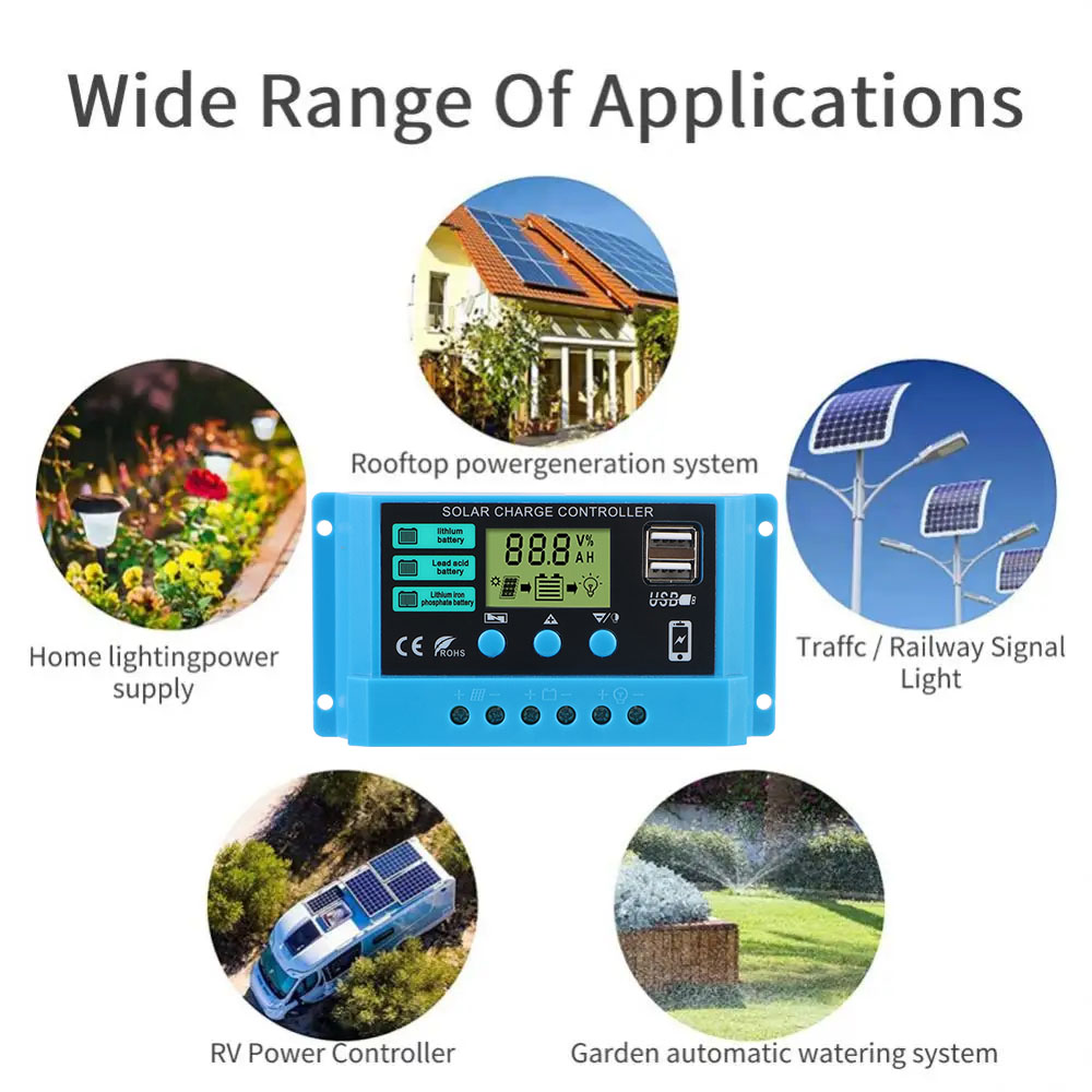 태양광 컨트롤러 30A 태양광 충전 레귤레이터 디지털  - Pwm Charge Controller 리뷰 및 가격