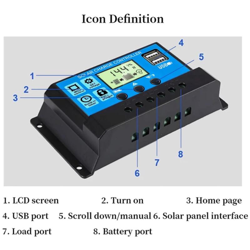 태양광 충전 컨트롤러 10A/30A 태양광 패널 PWM - Pwm Charge Controller 리뷰 및 가격